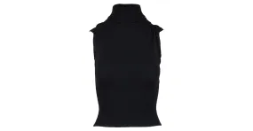 Autre Marque Colección Privée Top negro de cuello alto 