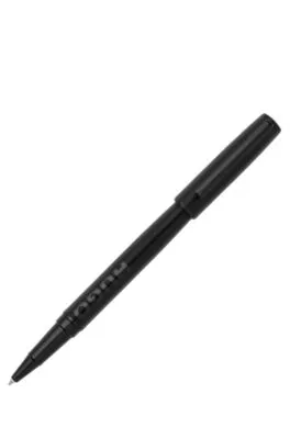 Bolígrafo de gel negro con logo tonal