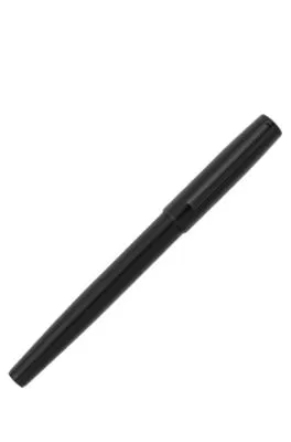 Bolígrafo de gel negro con logo tonal