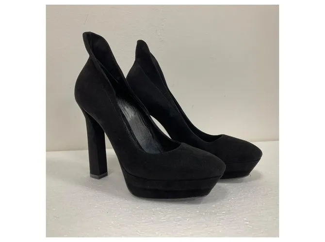 Bottega Veneta Zapatillas altas de ante negro 