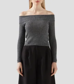 Brownie Suéter cuello alto acanalado Mujer