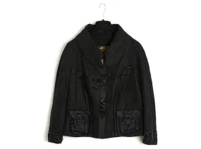 Chaqueta negra Christian Lacroix AH2006 FR40 Damasco UK12 US10. Negro 