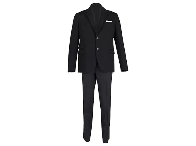 Conjunto de traje y pantalón Neil Barrett en viscosa negra Negro 