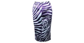 DOLCE & GABBANA Falda Cebra Azul Y Morada 