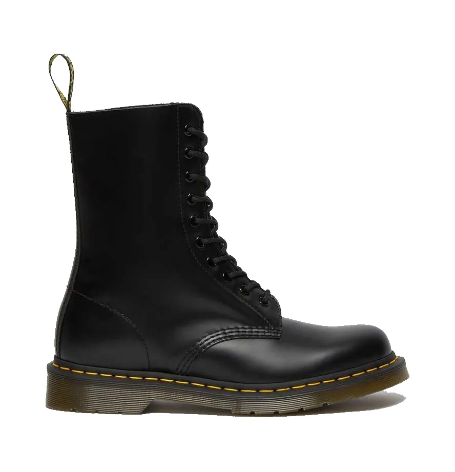 DR. MARTENS 1490 HIGH BOOTS BLACK SMOOTH