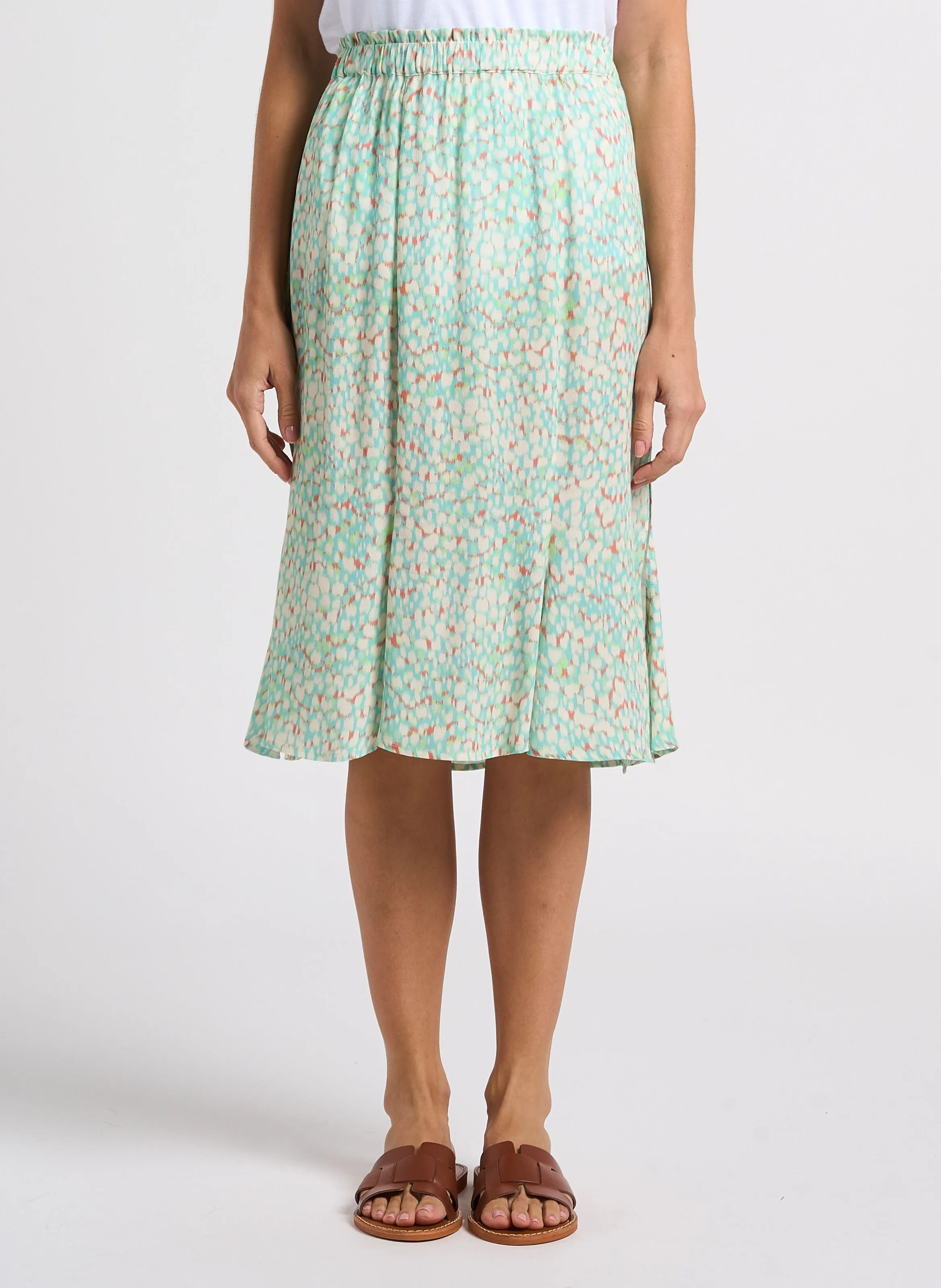 EKYOG PAULINETTE - Falda midi estampada en multicolor