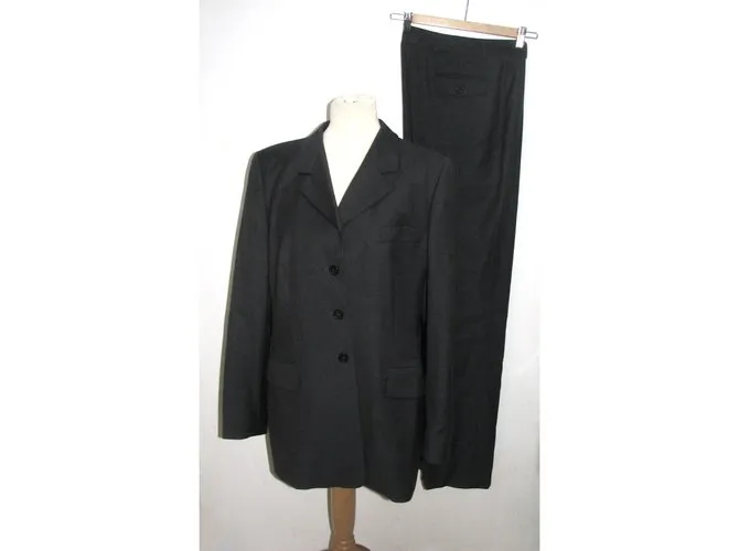 Escada Traje pantalon Gris antracita 