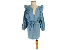 Free People Vestidos Azul 