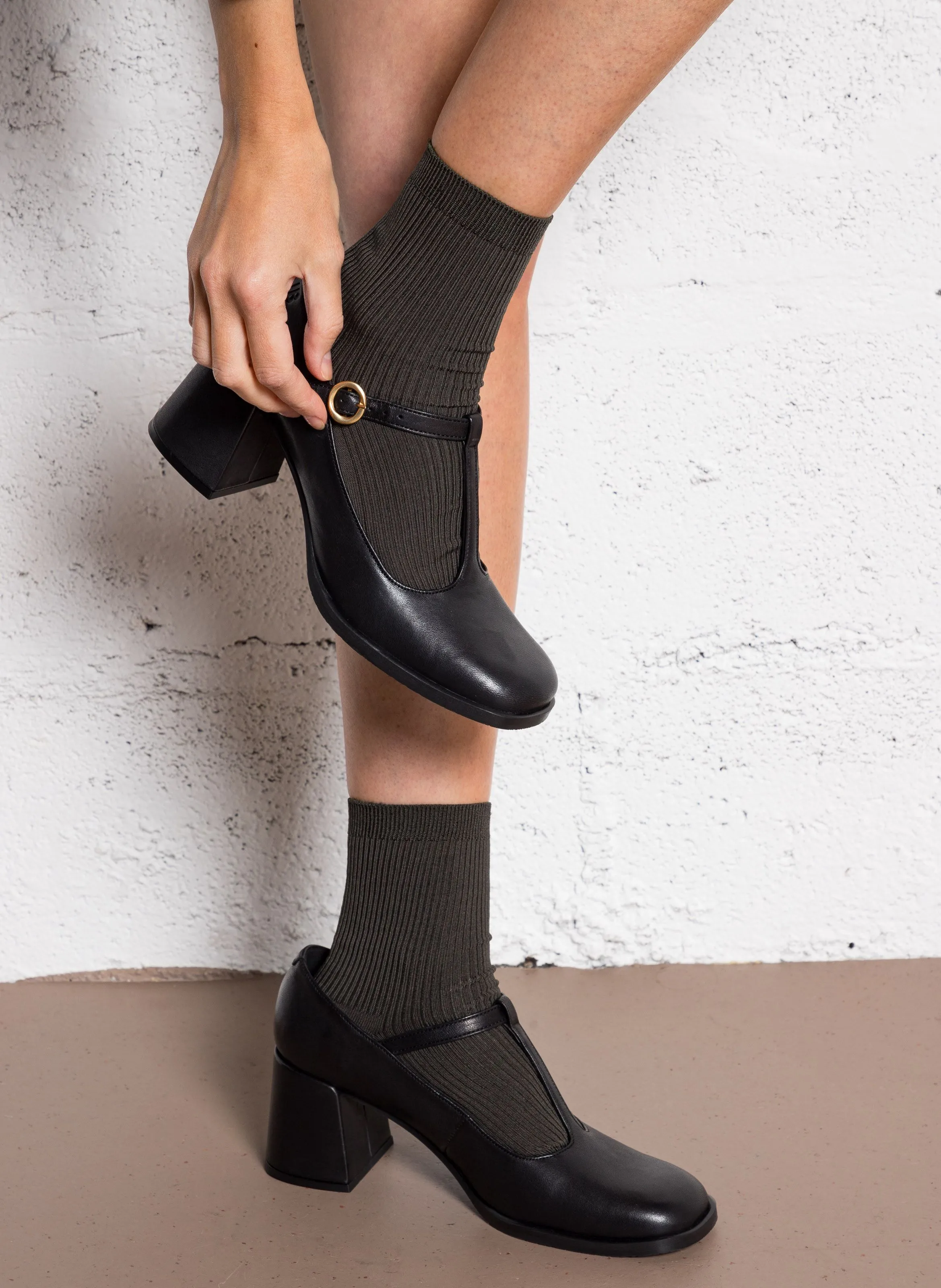 JB MARTIN JET - Falda con nudo en negro