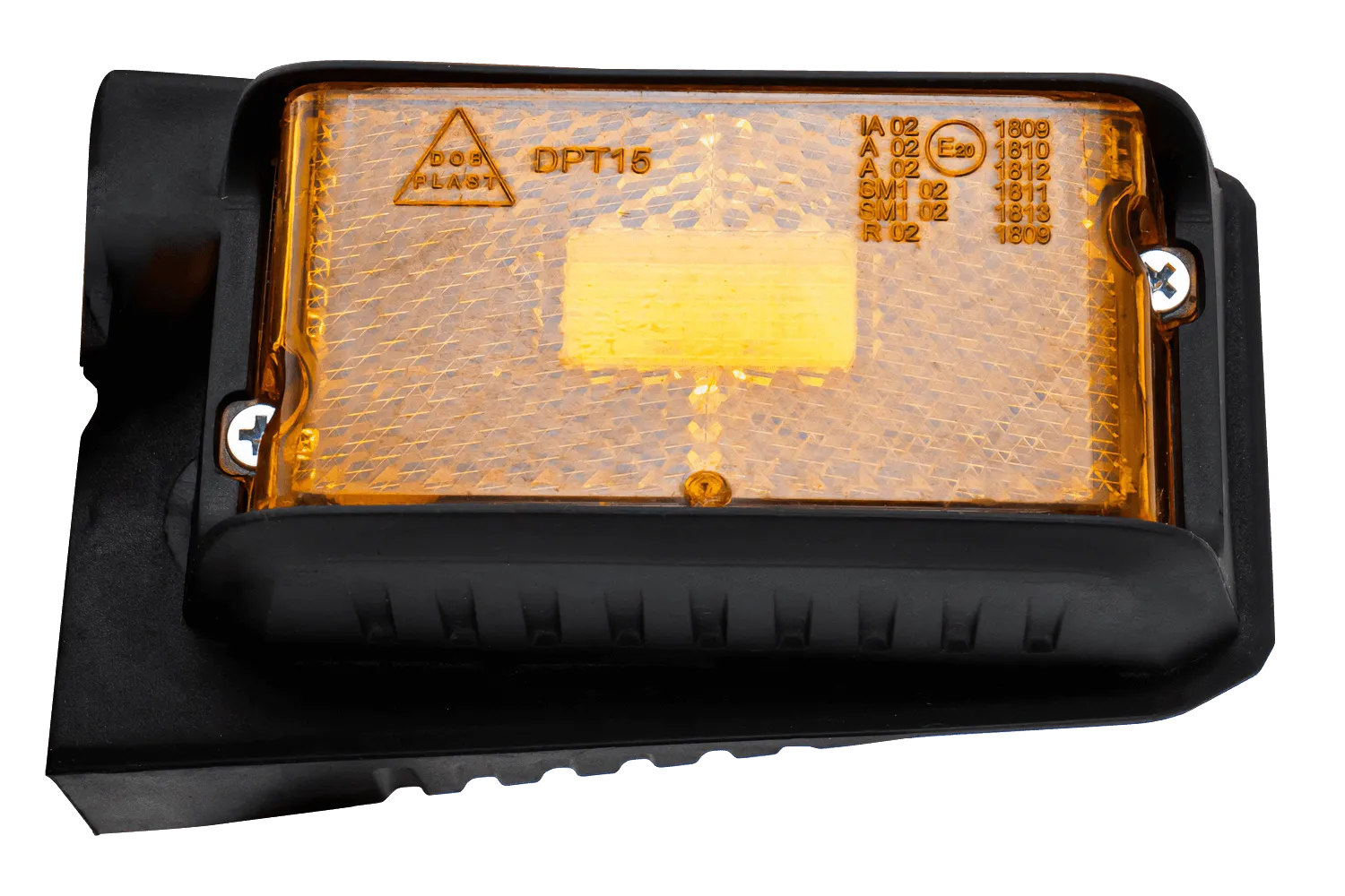Lámpara de señalización LED DOBPLAST DPT15, naranja, universal, con soporte