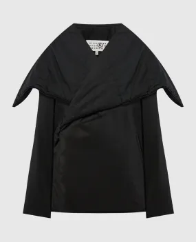 Maison Margiela MM6 Black jacket with an accent collar