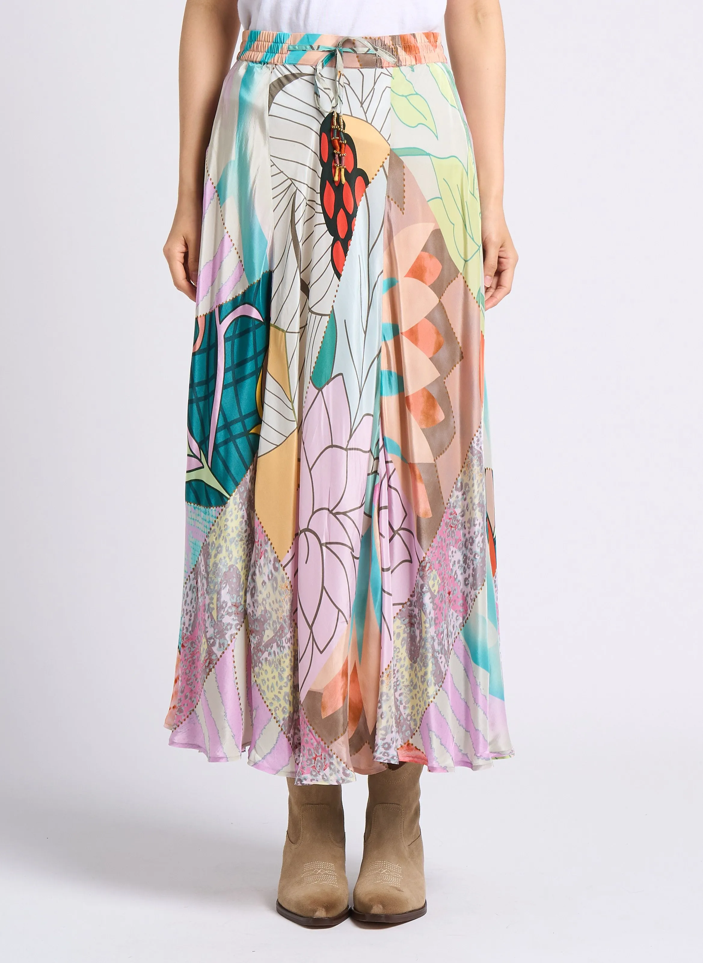 MES DEMOISELLES SUSANNA - Falda midi estampada en multicolor