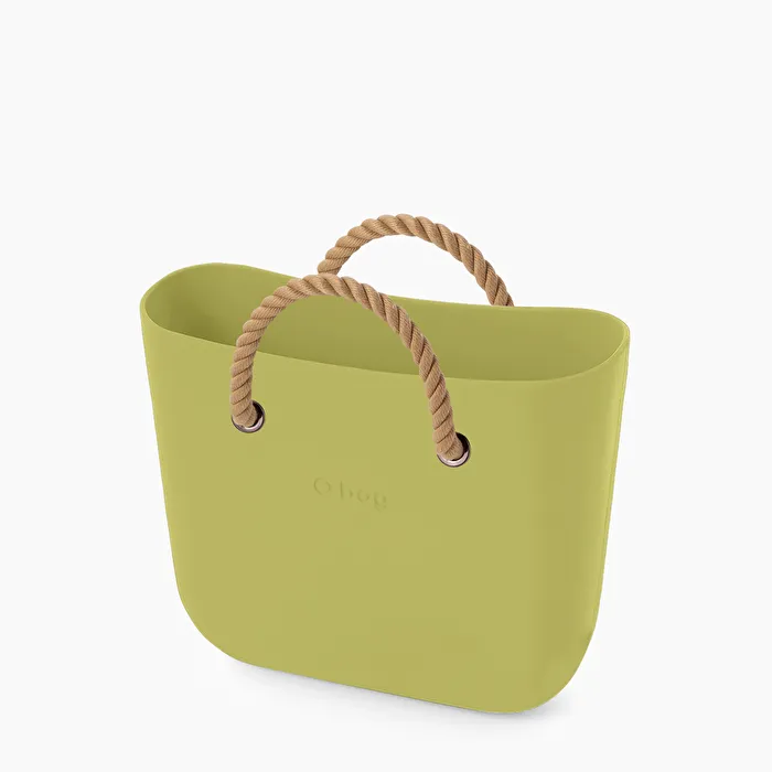 O bag mini aguacate y natural