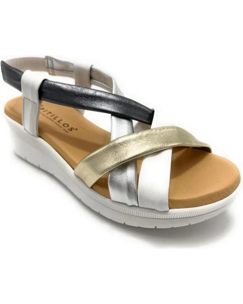 Sandalias PITILLOS  de Mujer 5541 TUBULAR COMBINADO METALES  VARIOS COLORES