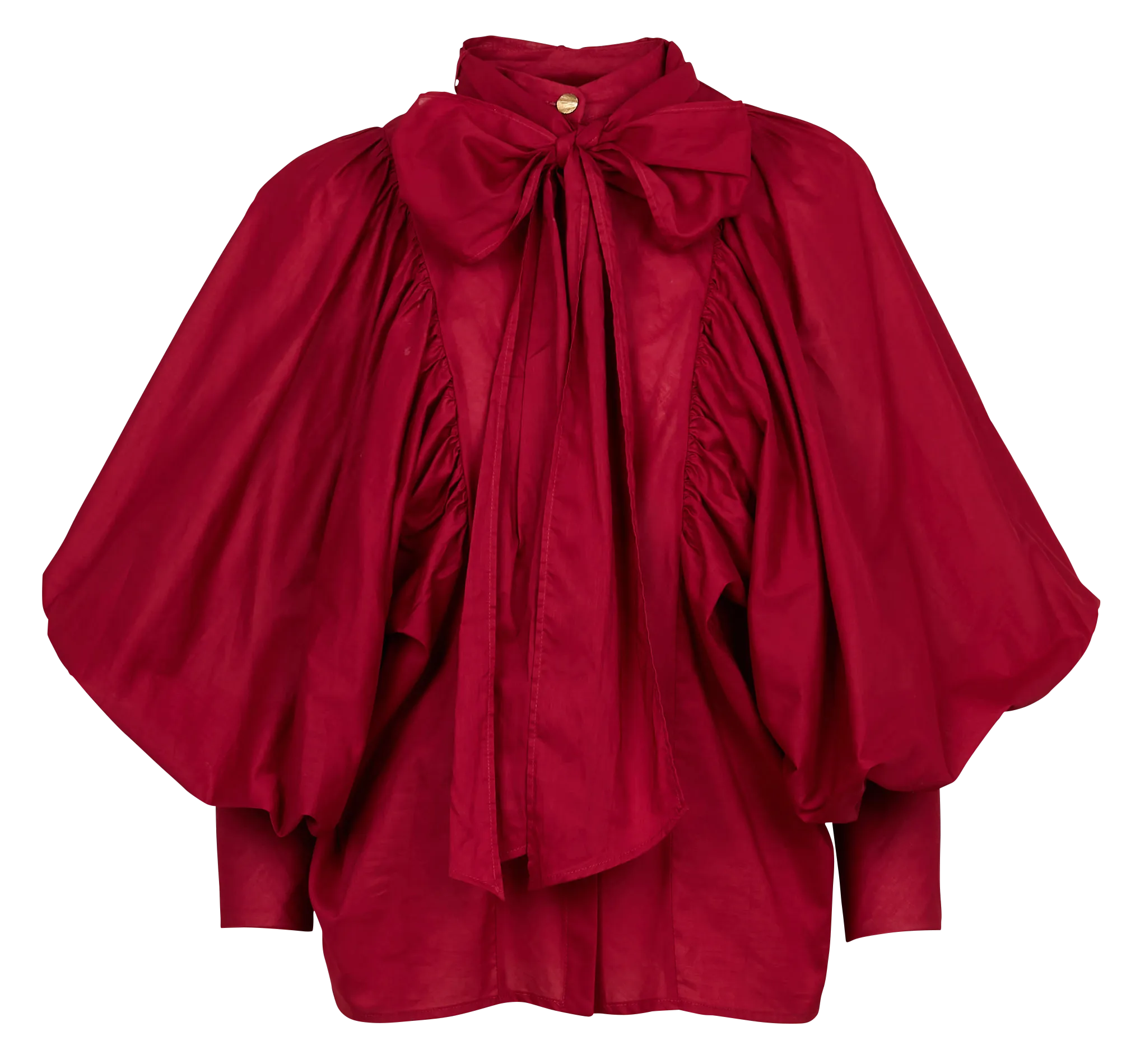 The Label Edition CELESTE - Camisa amplia de algodón en rojo