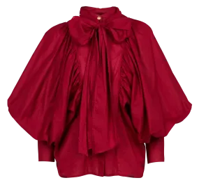 The Label Edition CELESTE - Camisa amplia de algodón en rojo
