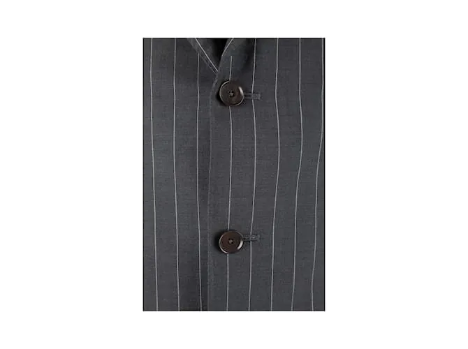 Traje Boglioli a rayas diplomáticas Gris 