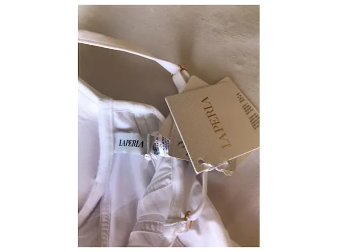 traje de baño blanco LA PERLA 36 B 