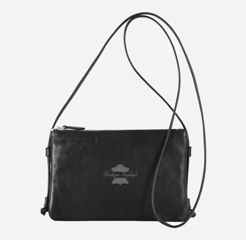 Women Minimalist Design Cross Body Leather Bag