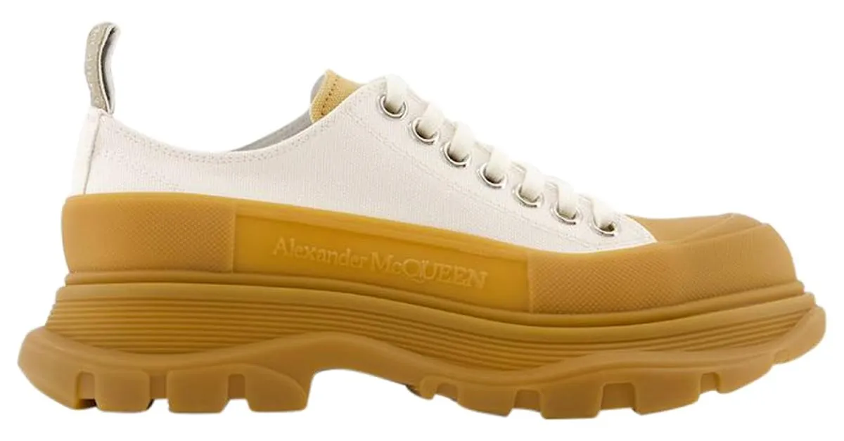 Zapatillas Tread - Alexander McQueen - Piel - Beige Castaño 